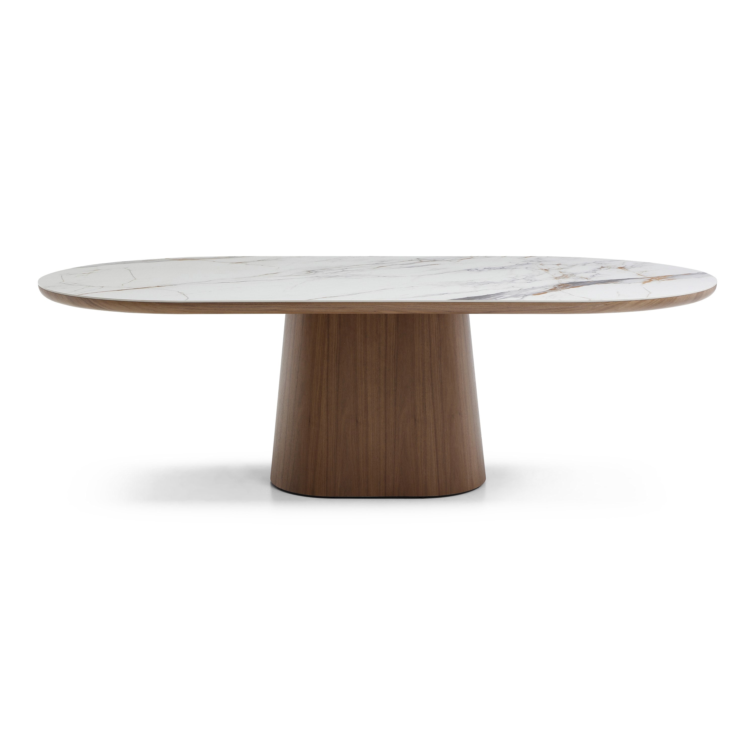 Foster Contemporary Ceramic Oval Dining Table