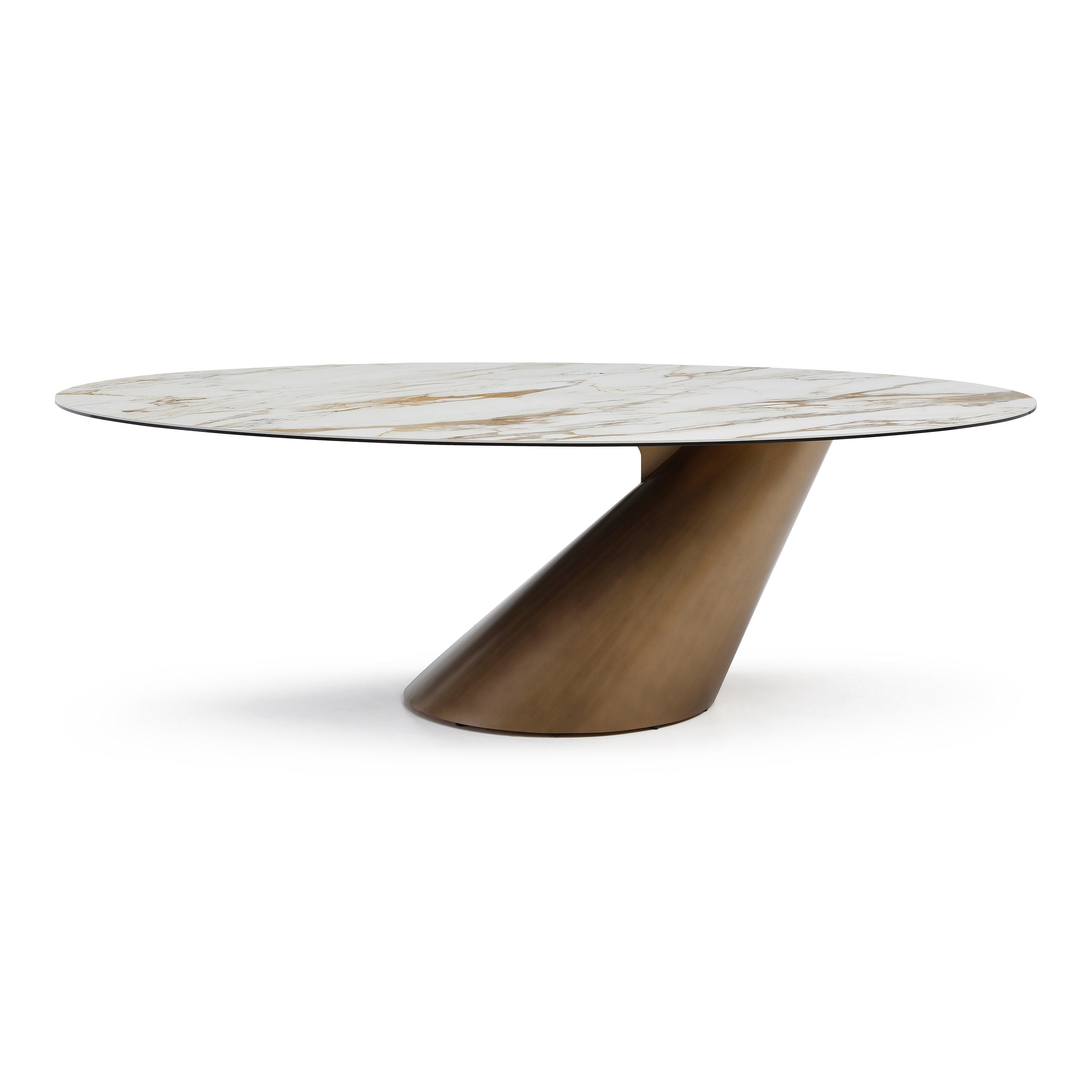 Gresham Contemporary Ceramic Brushed Dining Table