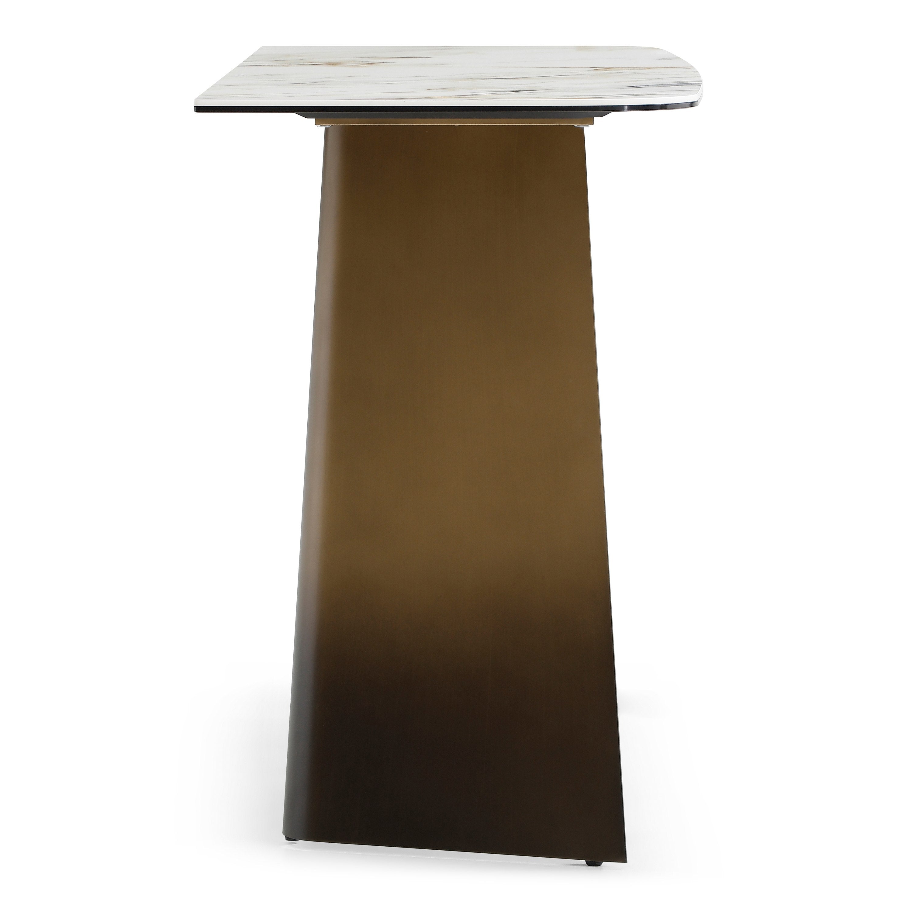 Clifford Contemporary Ceramic Brushed Console Table