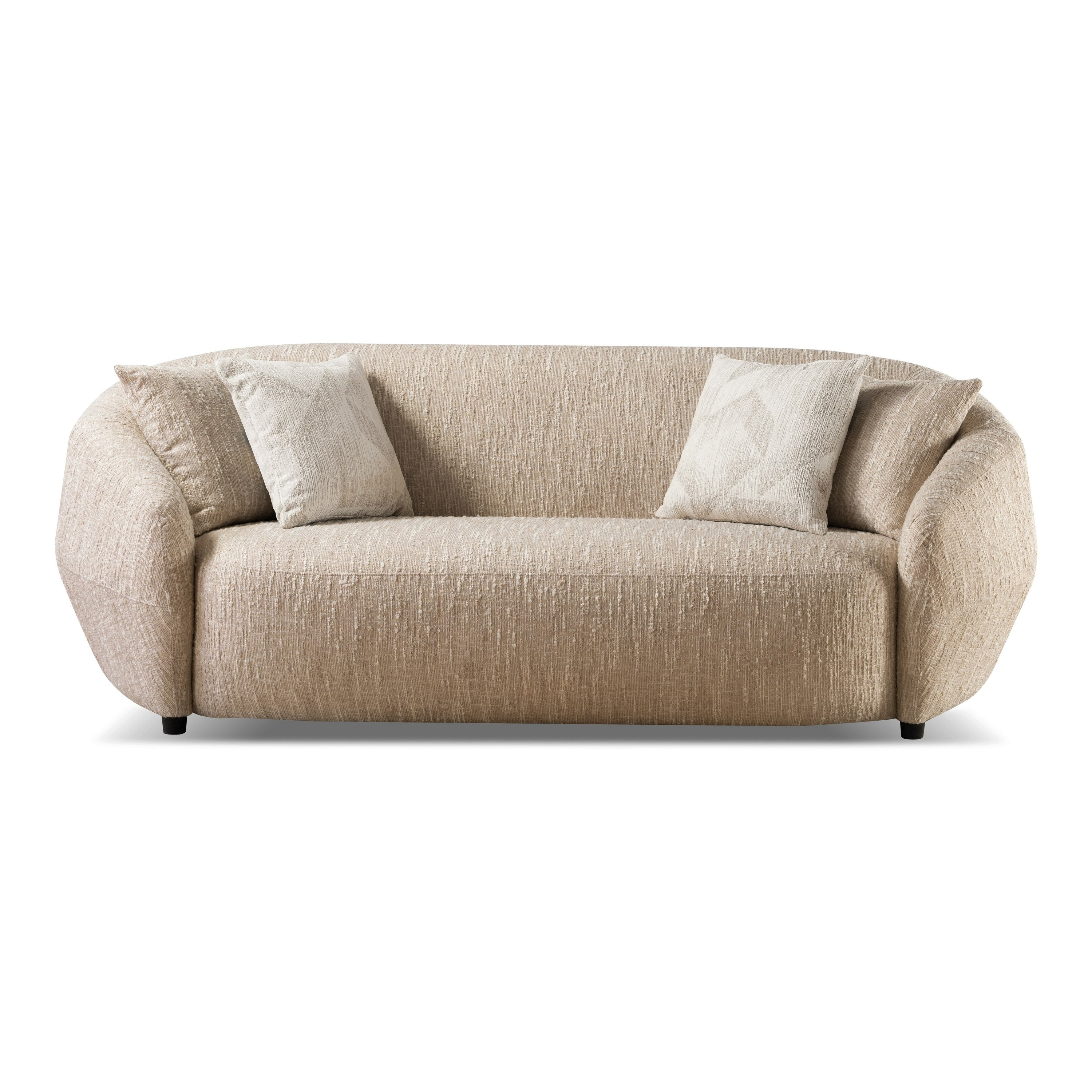 Belinda Modern Fabric 3-Seat Sofa