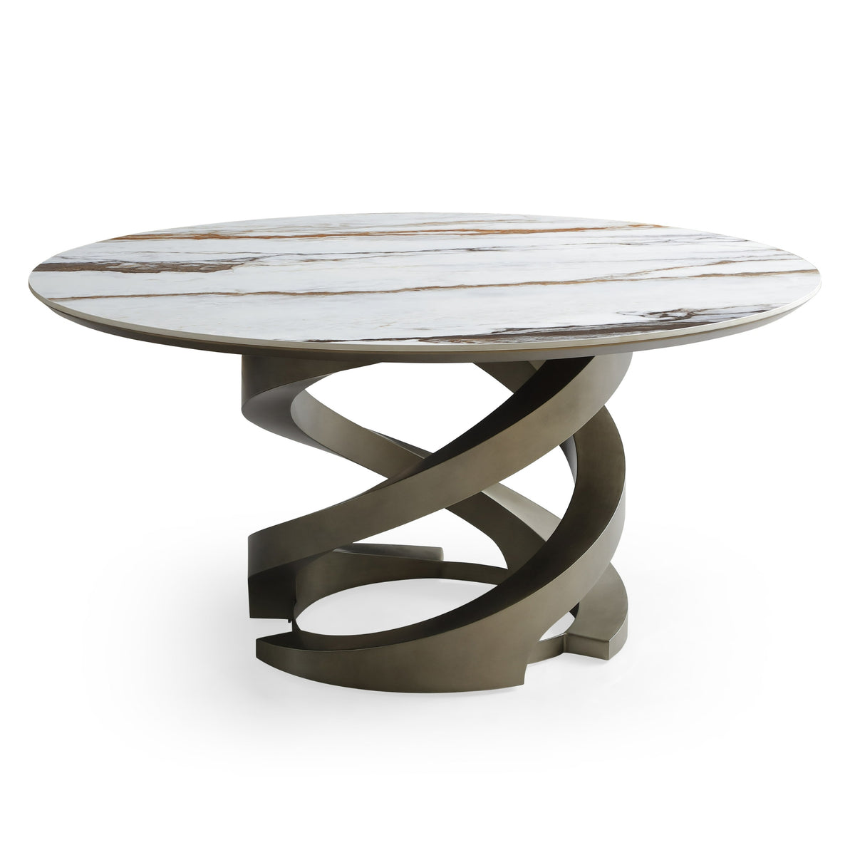 Goswell Modern Ceramic and Round Dining Table