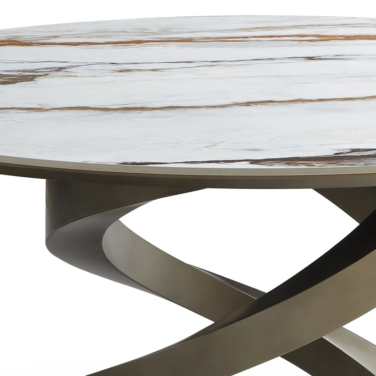 Goswell Modern Ceramic and Round Dining Table