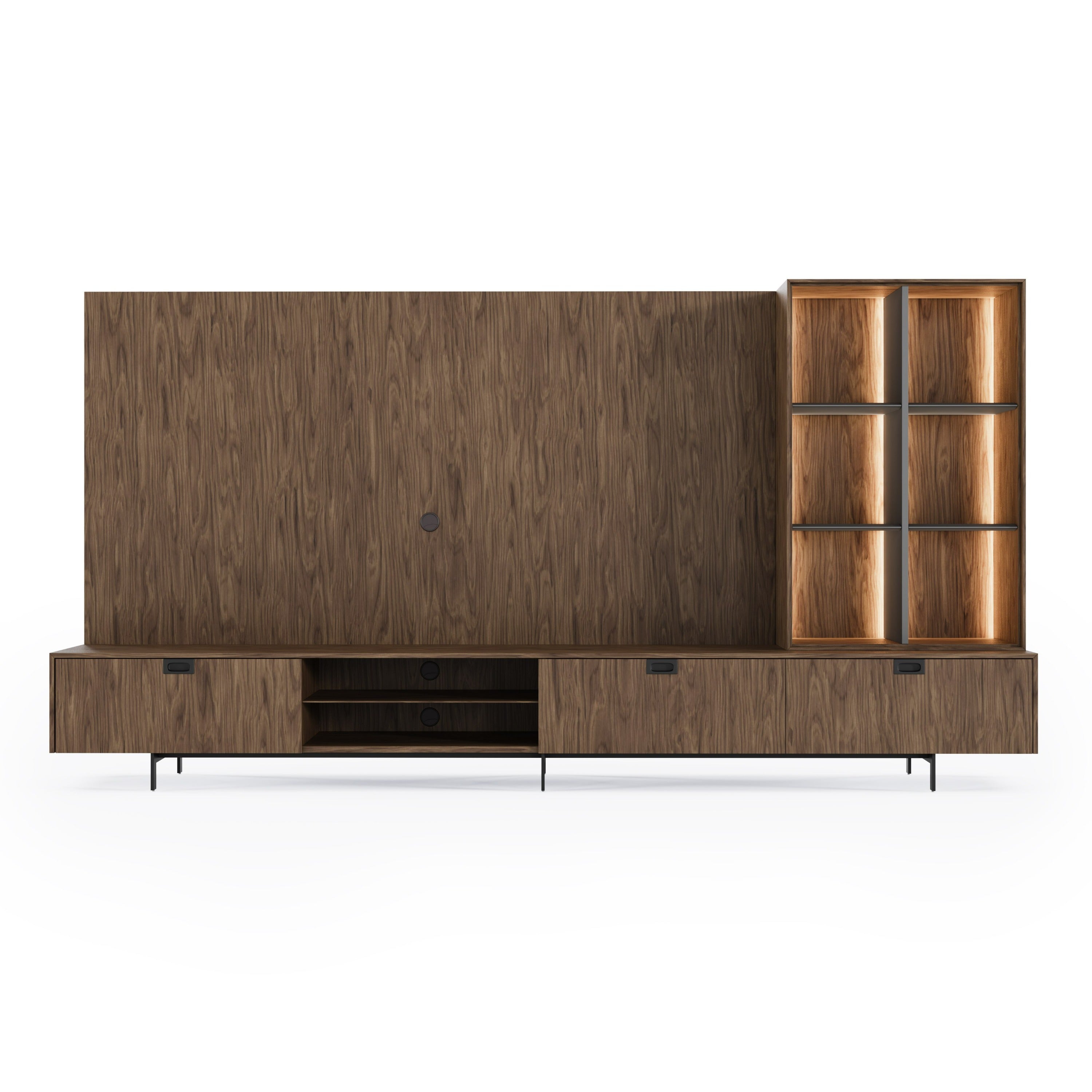 Raskin Contemporary Entertainment Center w/ LED Lighting