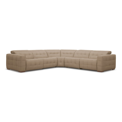Carney Modern Leather Sectional Sofa and 3 Recliners