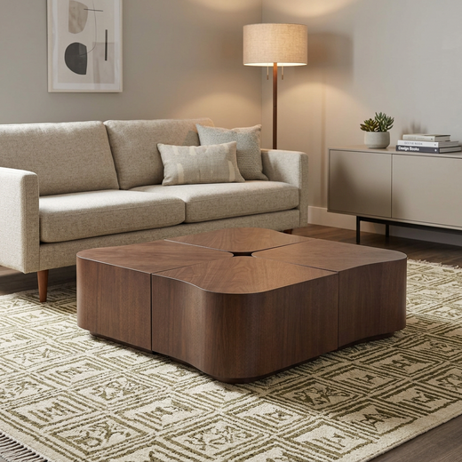 Nouveau Omar - Modern 4-Piece Coffee Table Set