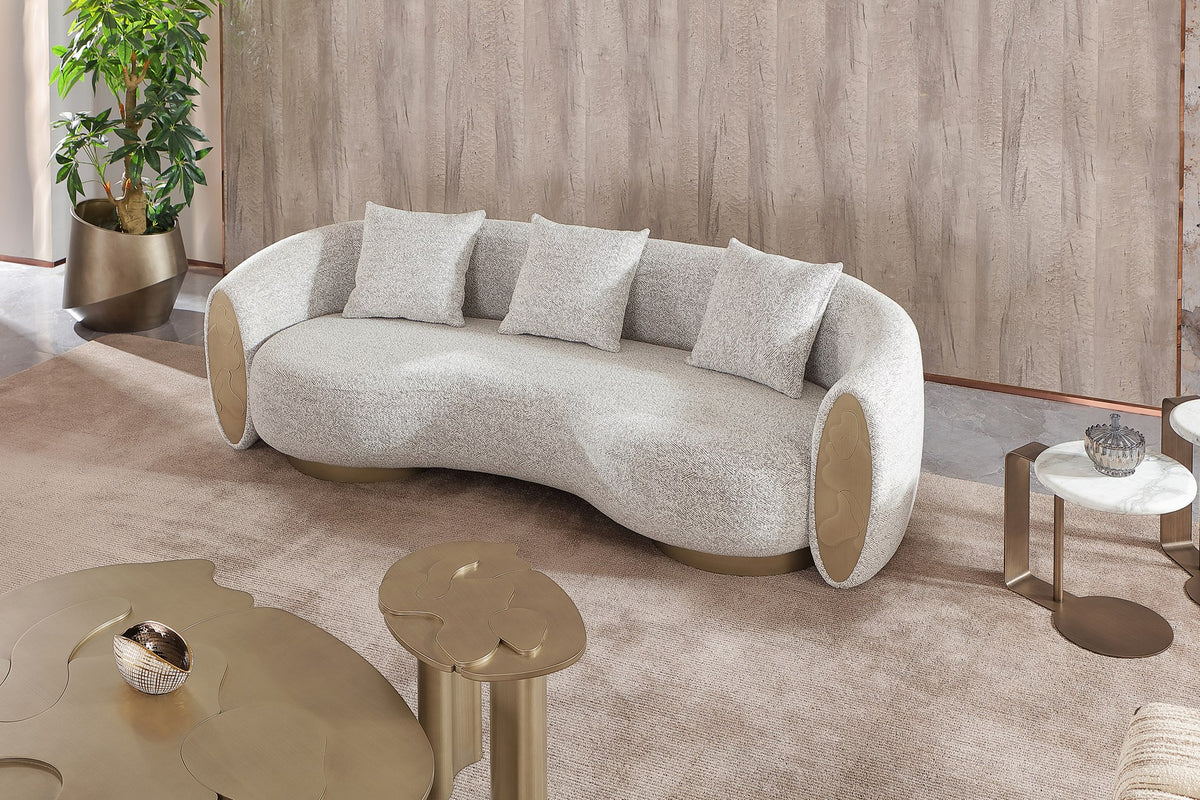 Glimpse - Modern Fabric and Antique Sofa