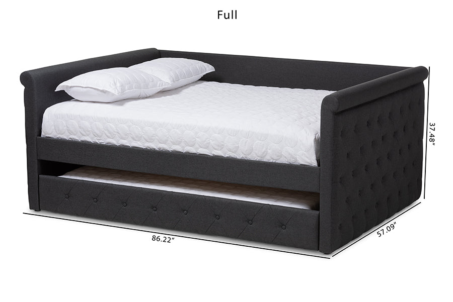 Alena Modern and Contemporary Fabric Upholstered Daybed