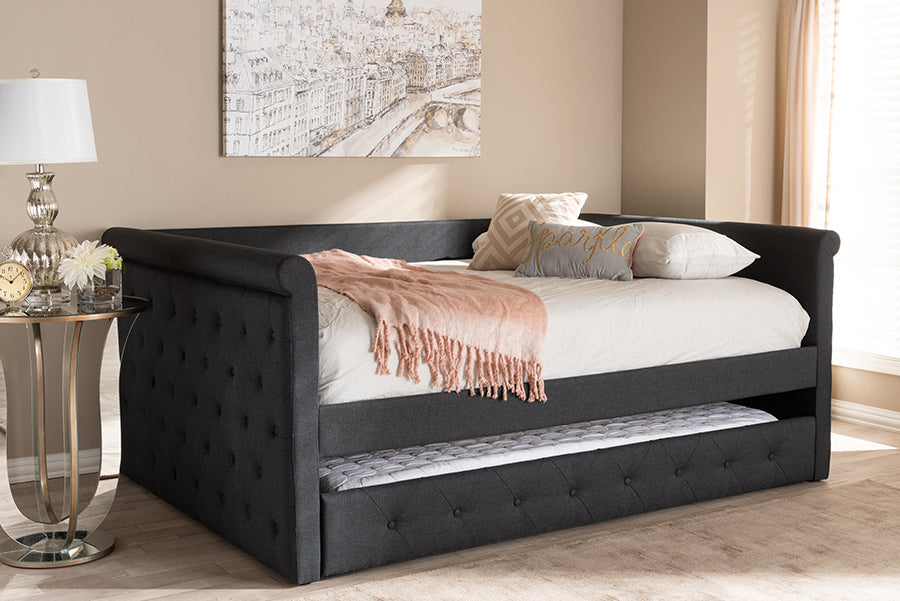 Alena Modern and Contemporary Fabric Upholstered Daybed