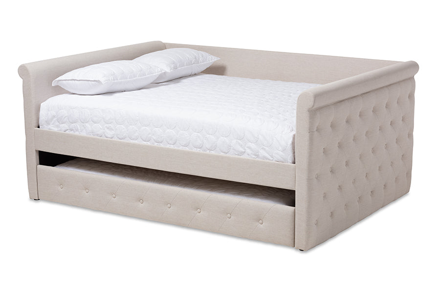 Alena Modern and Contemporary Fabric Upholstered Daybed