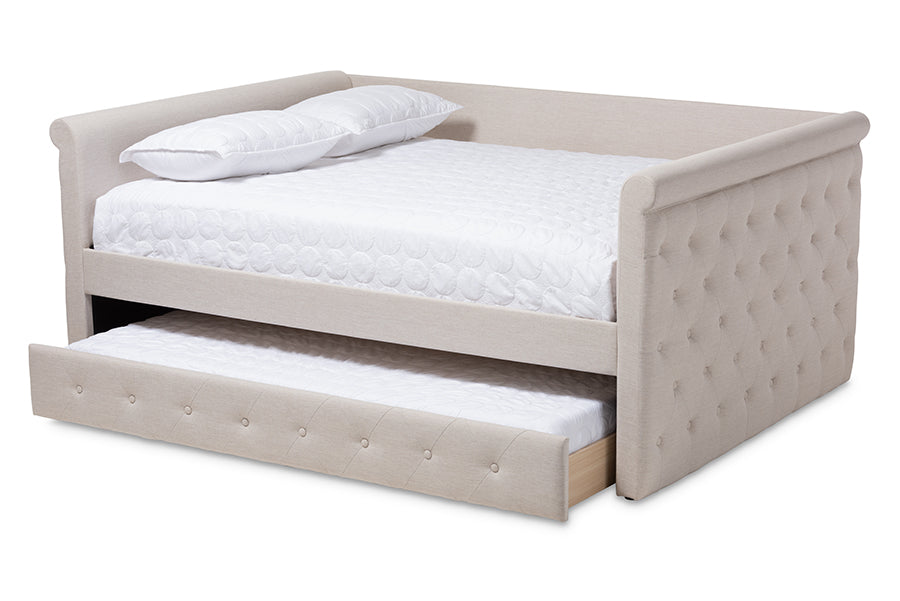 Alena Modern and Contemporary Fabric Upholstered Daybed