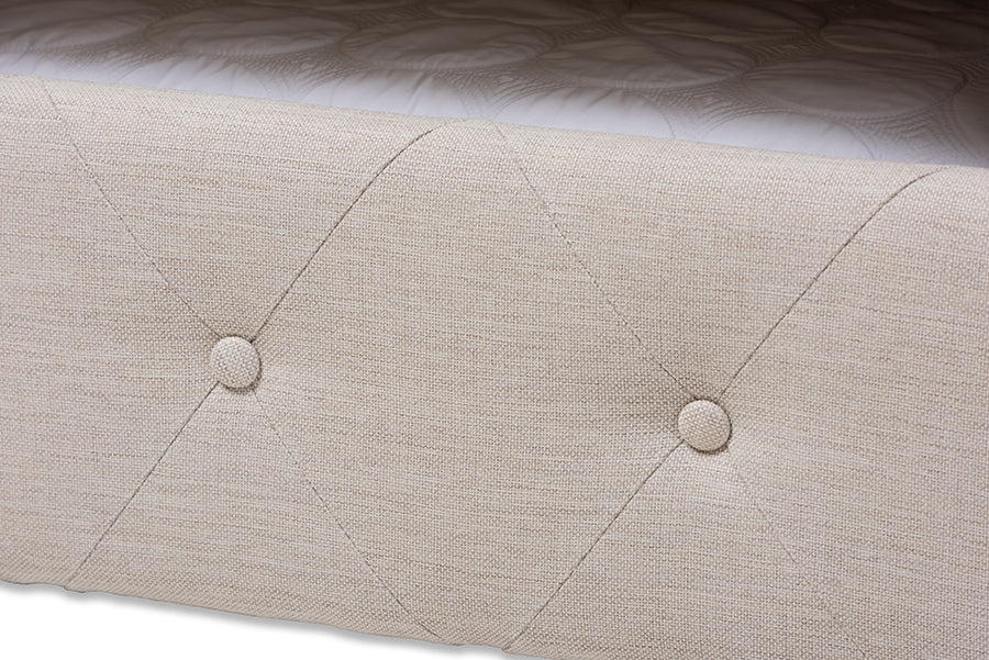 Alena Modern and Contemporary Fabric Upholstered Daybed