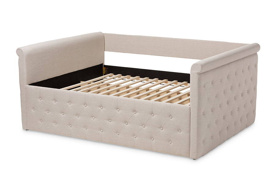 Amaya Modern and Contemporary Fabric Upholstered Daybed