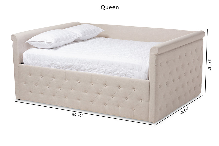 Amaya Modern and Contemporary Fabric Upholstered Daybed