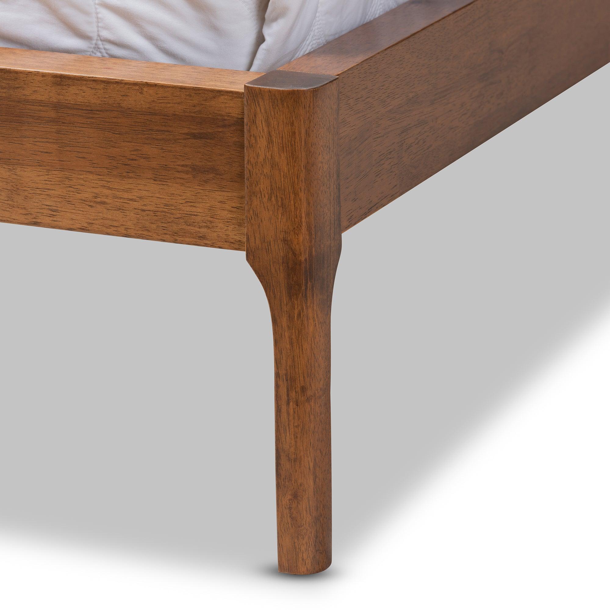 Aveneil Mid-Century Modern Fabric Upholstered Finished Platform Bed
