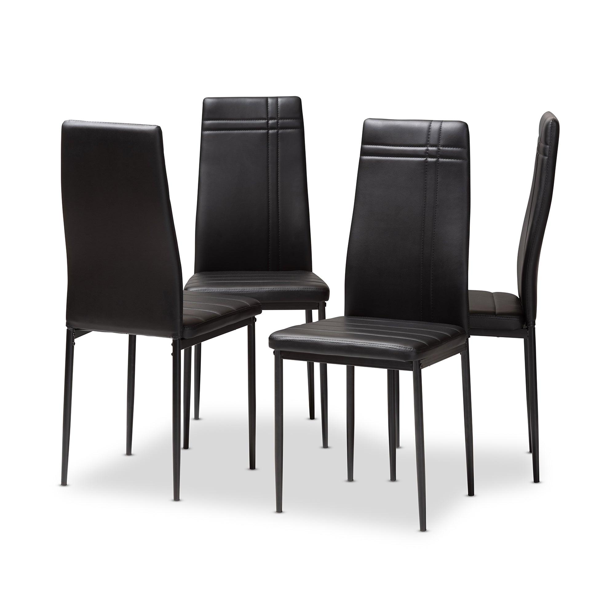 Matiese Modern and Contemporary Faux Leather Upholstered Dining Chair (Set of 4)