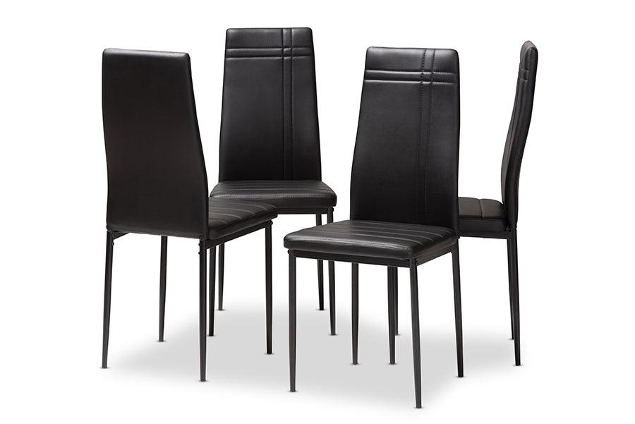 Matiese Modern and Contemporary Faux Leather Upholstered Dining Chair (Set of 4)