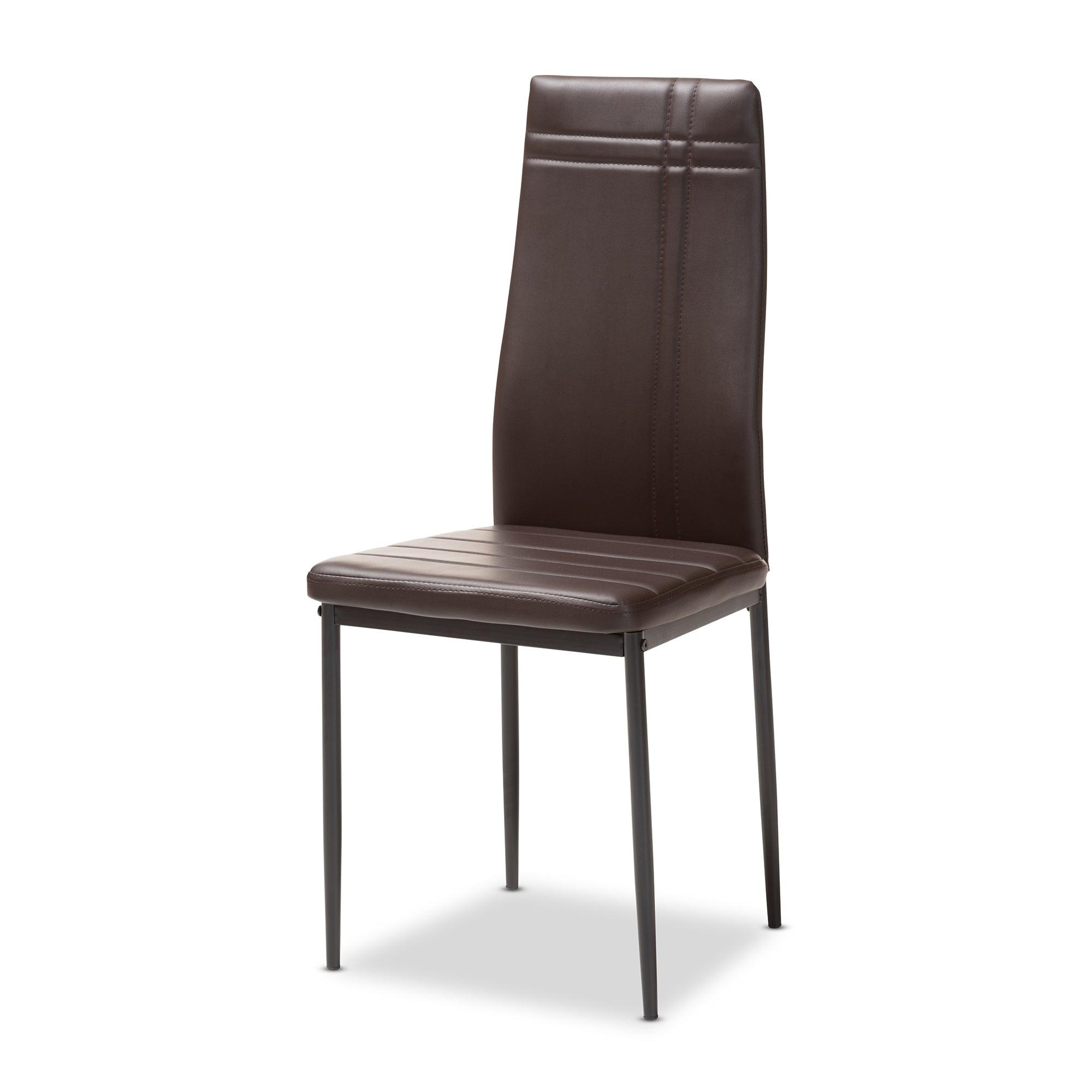 Matiese Modern and Contemporary Faux Leather Upholstered Dining Chair (Set of 4)