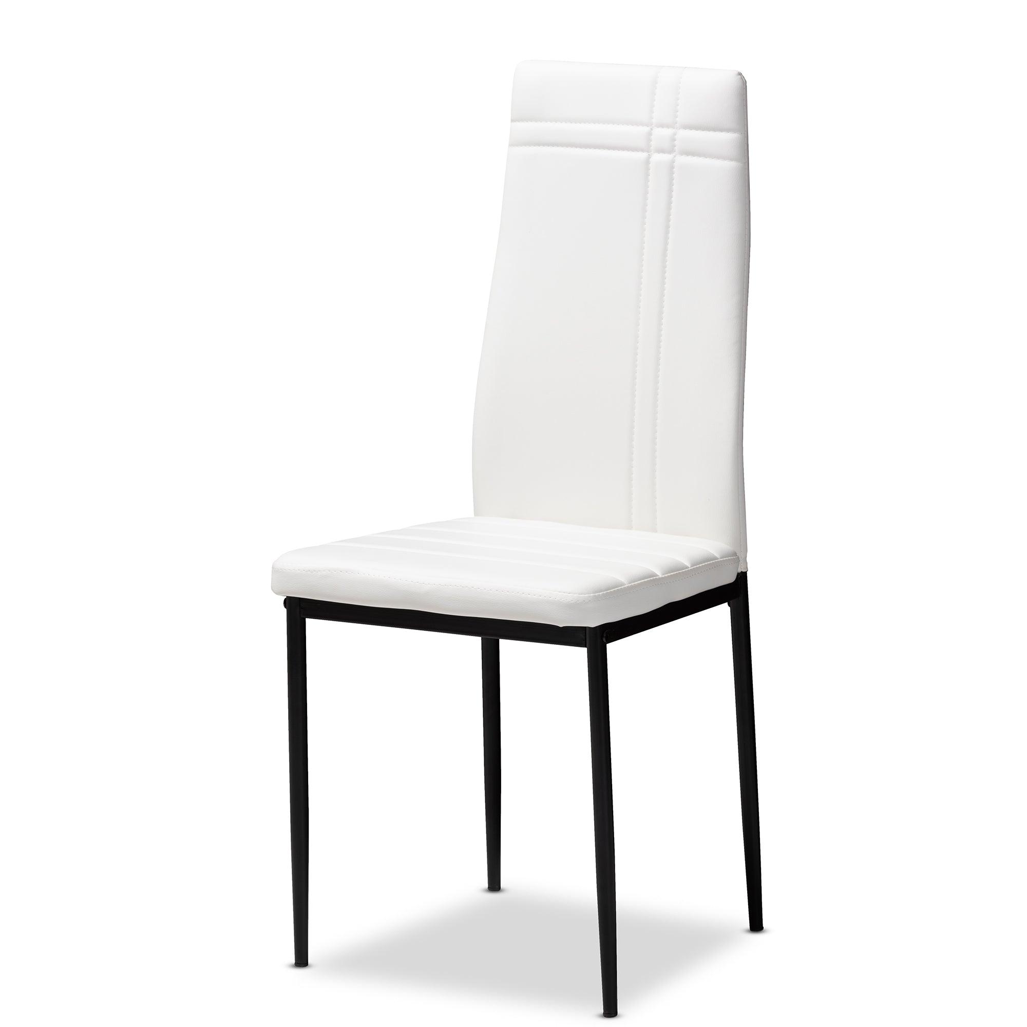 Matiese Modern and Contemporary Faux Leather Upholstered Dining Chair (Set of 4)