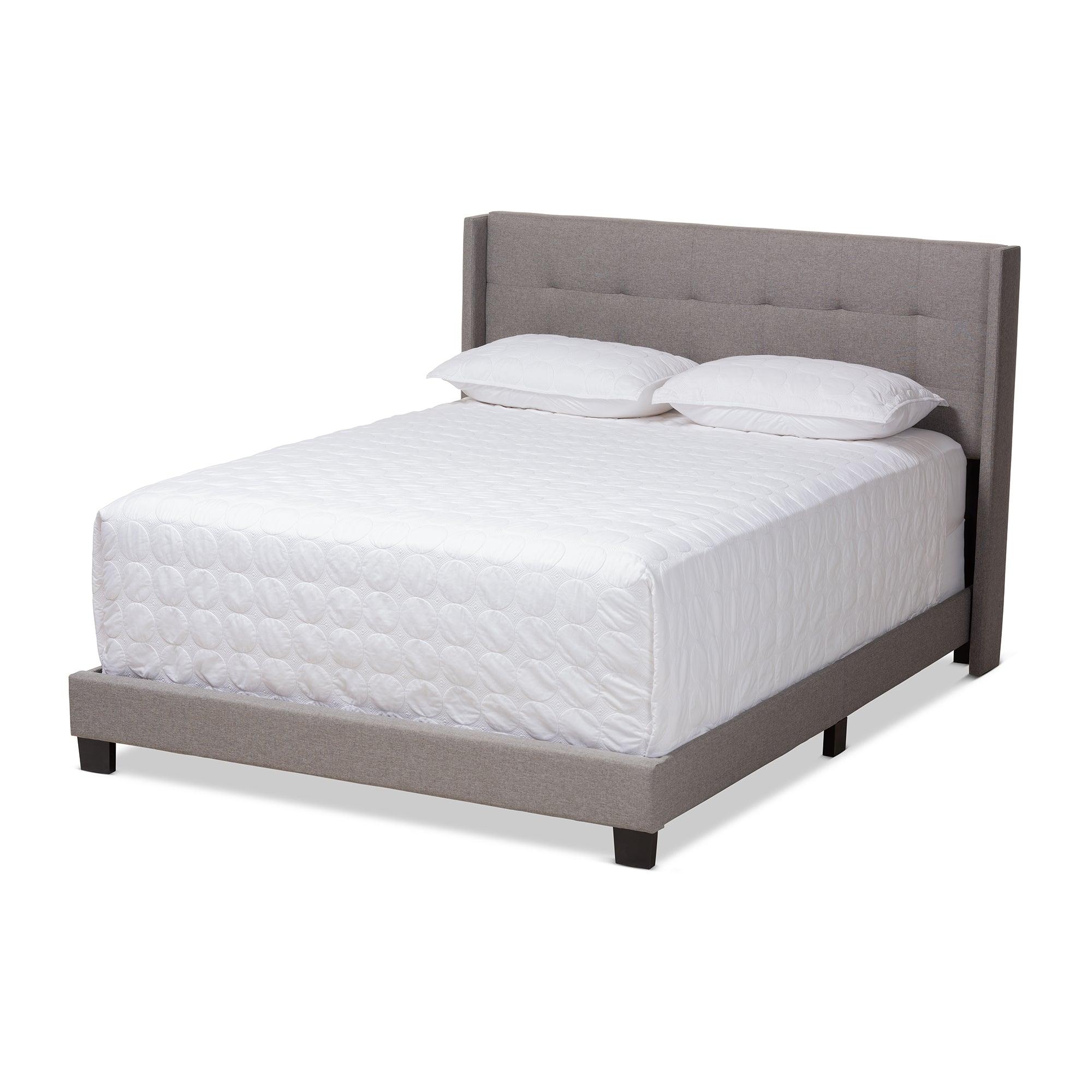 Lisette Modern and Contemporary Fabric Upholstered Bed