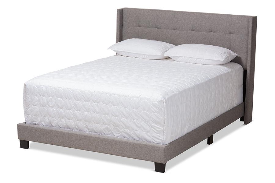 Lisette Modern and Contemporary Fabric Upholstered Bed