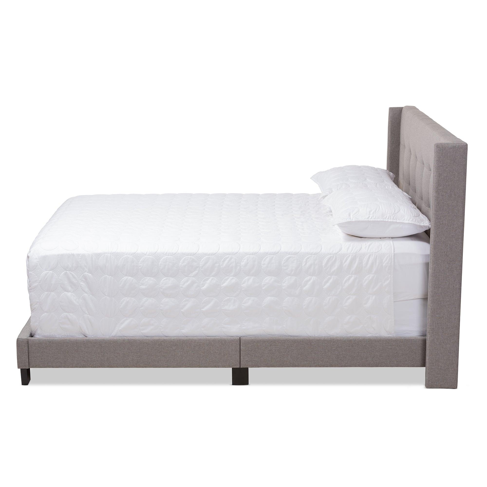 Lisette Modern and Contemporary Fabric Upholstered Bed