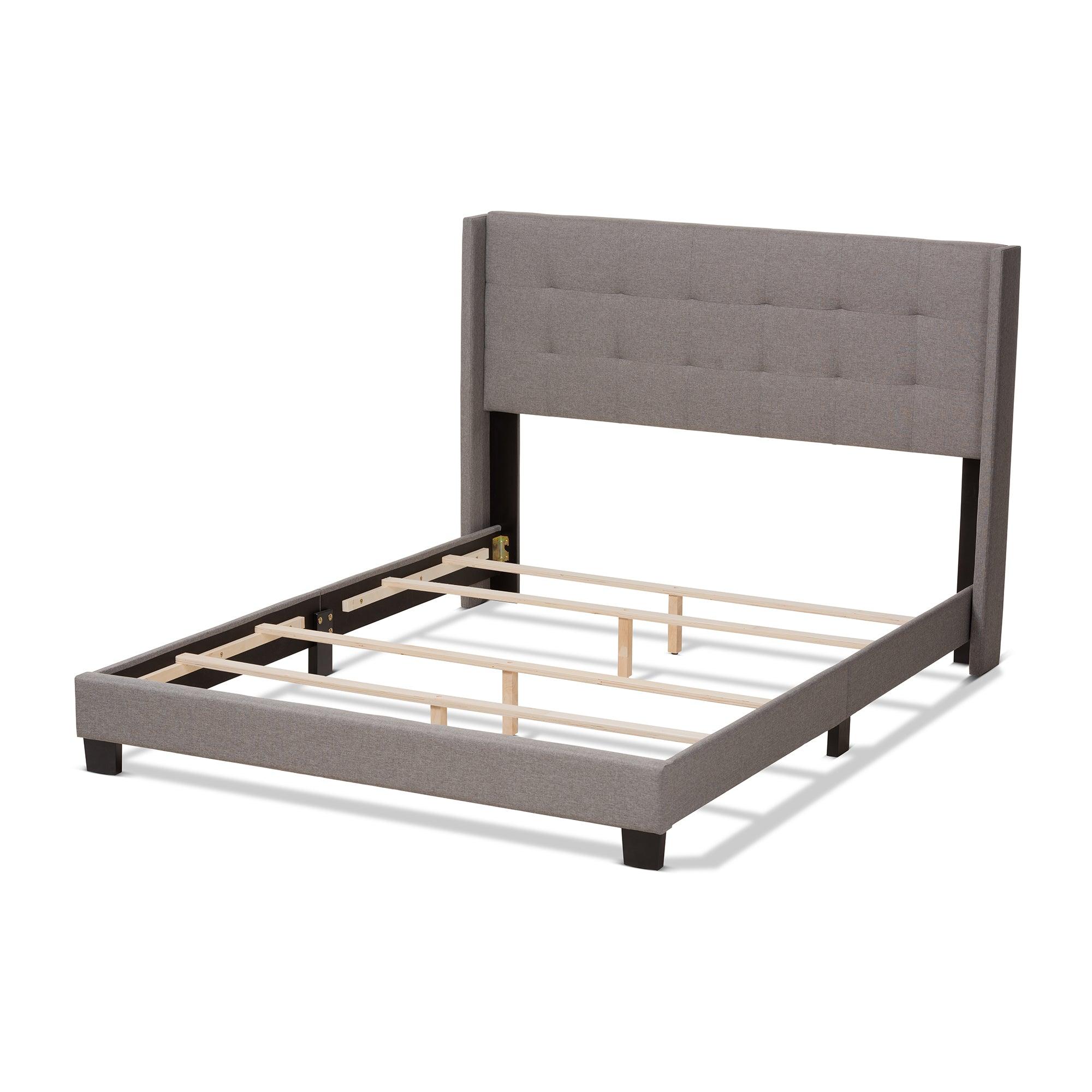 Lisette Modern and Contemporary Fabric Upholstered Bed