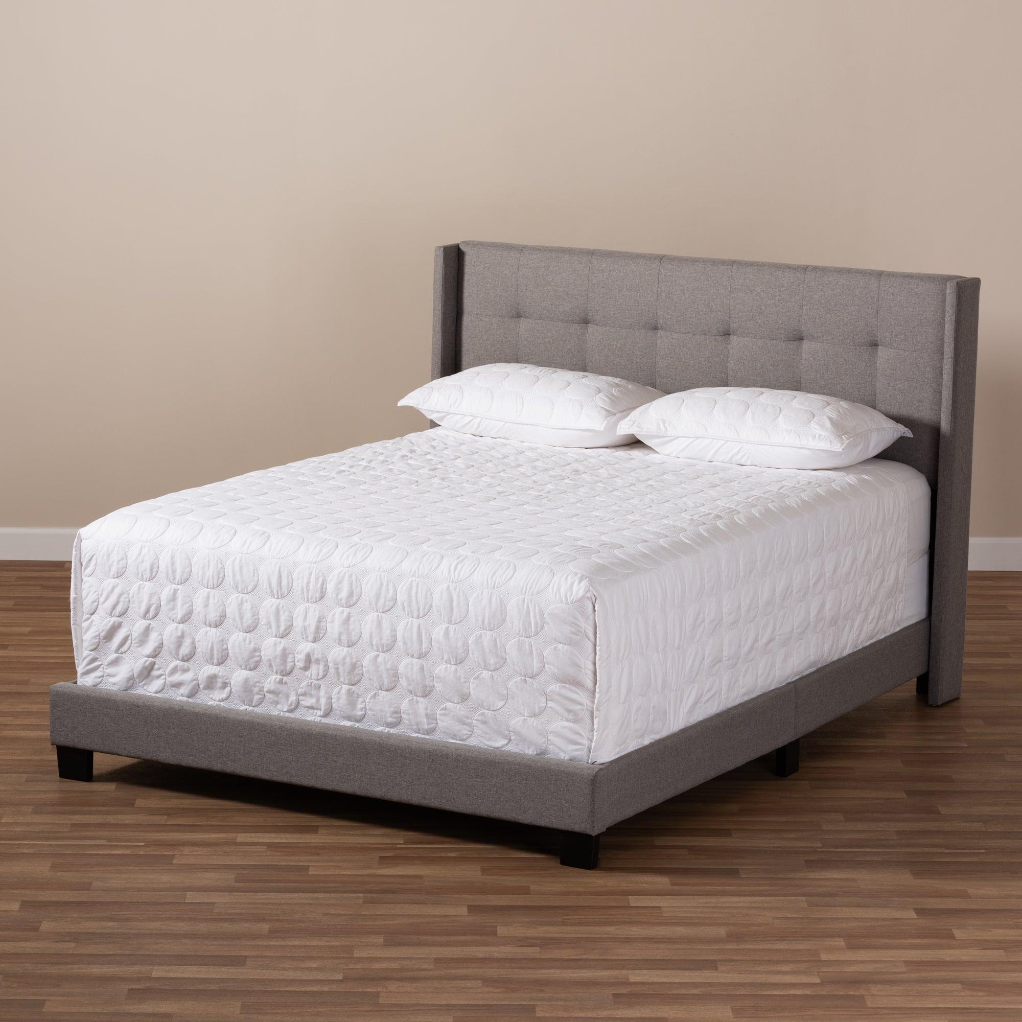 Lisette Modern and Contemporary Fabric Upholstered Bed
