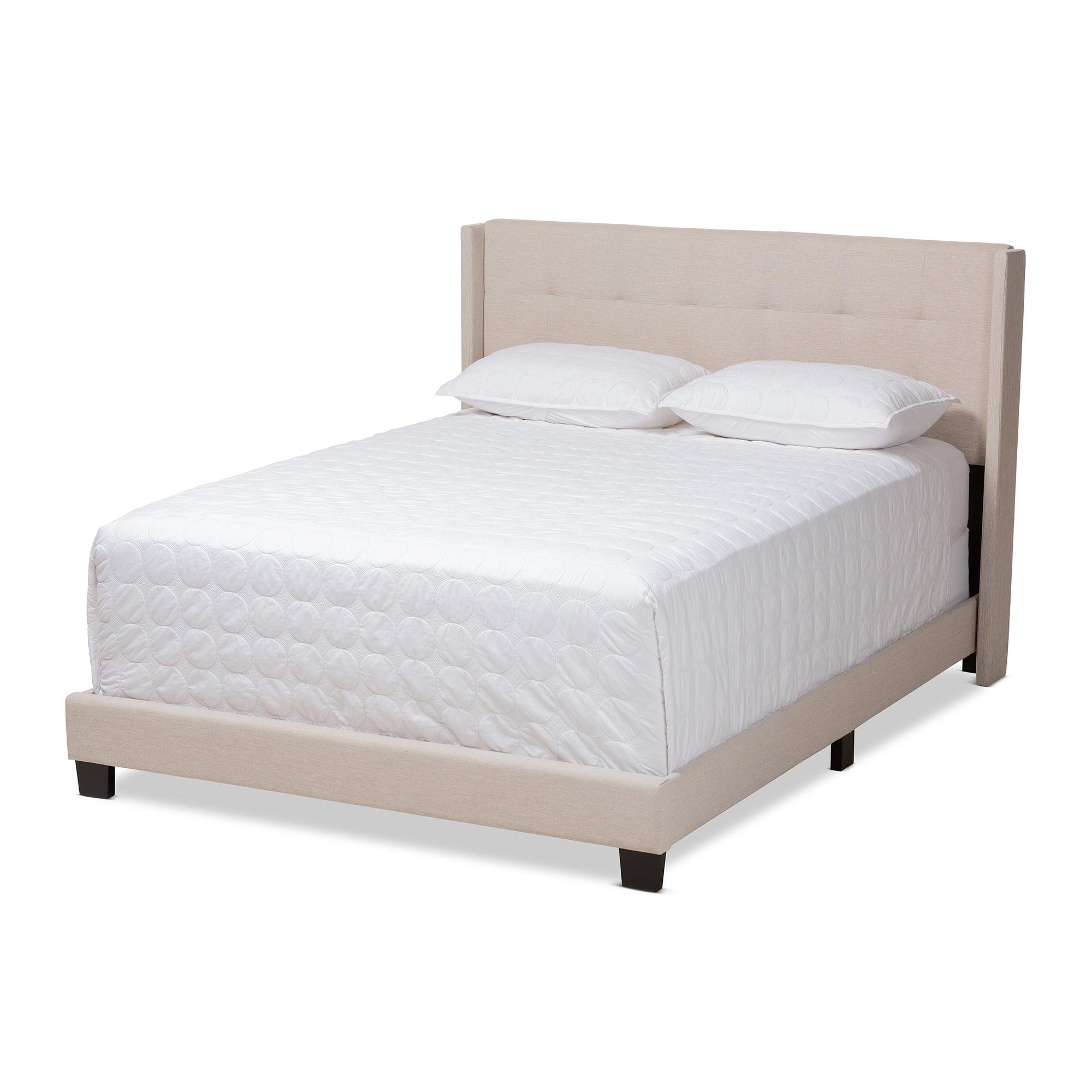Lisette Modern and Contemporary Fabric Upholstered Bed
