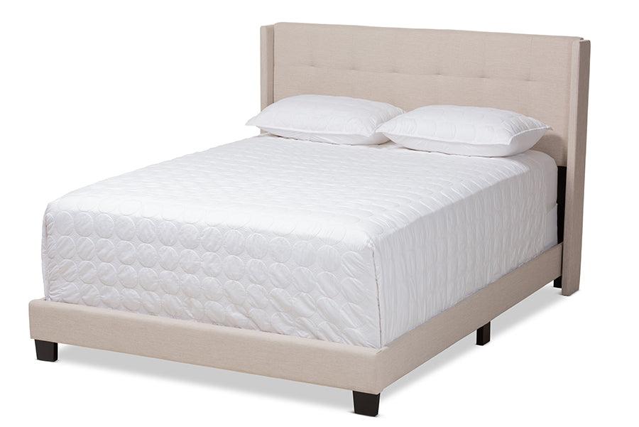 Lisette Modern and Contemporary Fabric Upholstered Bed