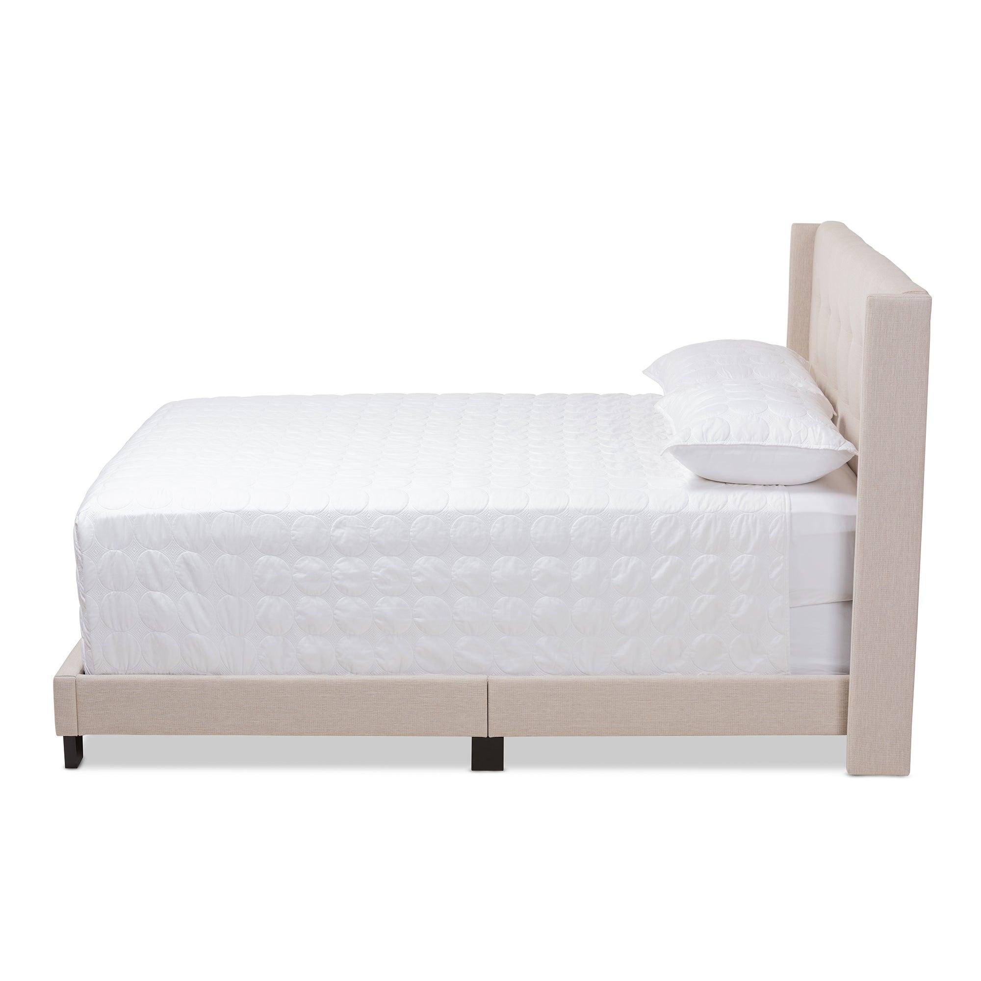 Lisette Modern and Contemporary Fabric Upholstered Bed