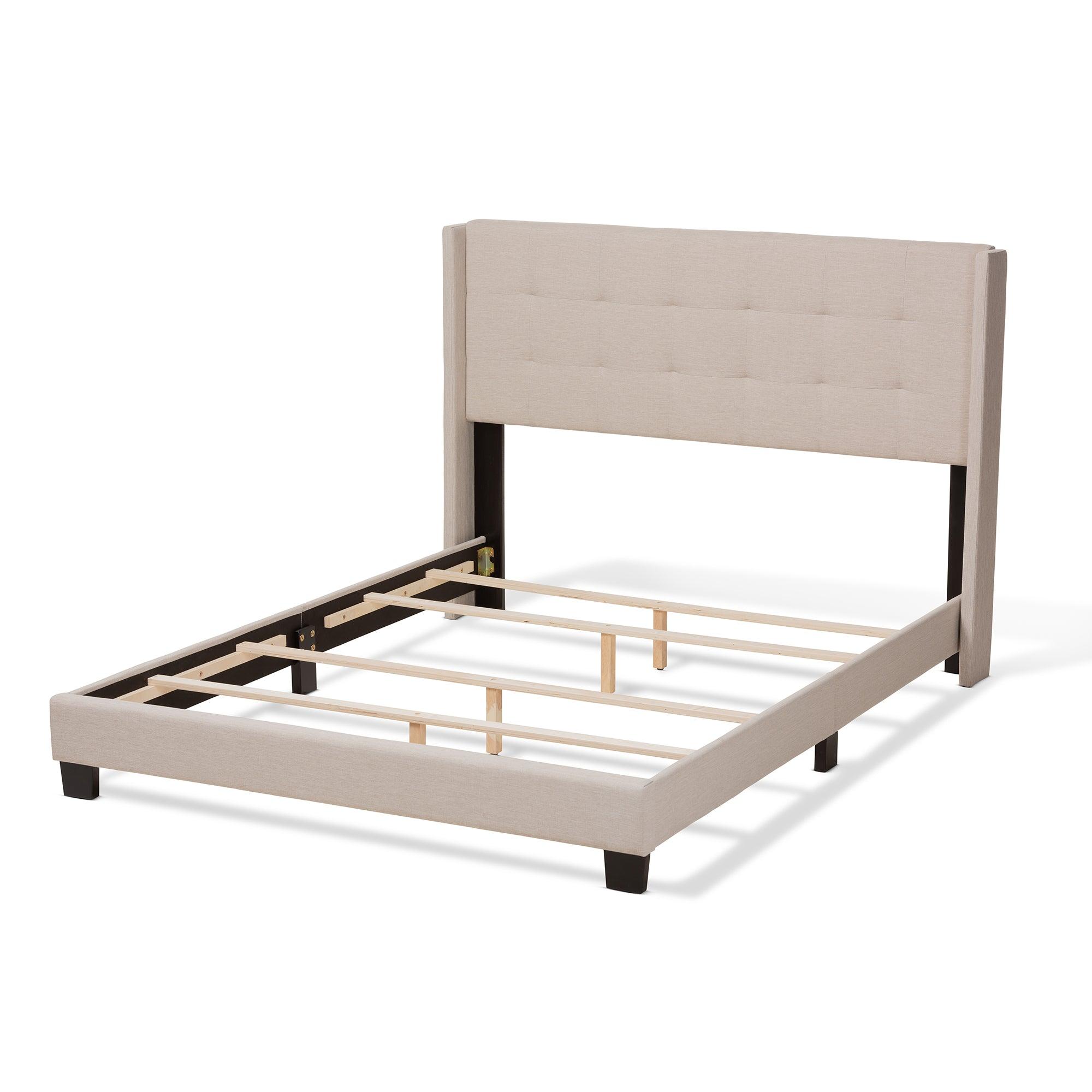 Lisette Modern and Contemporary Fabric Upholstered Bed