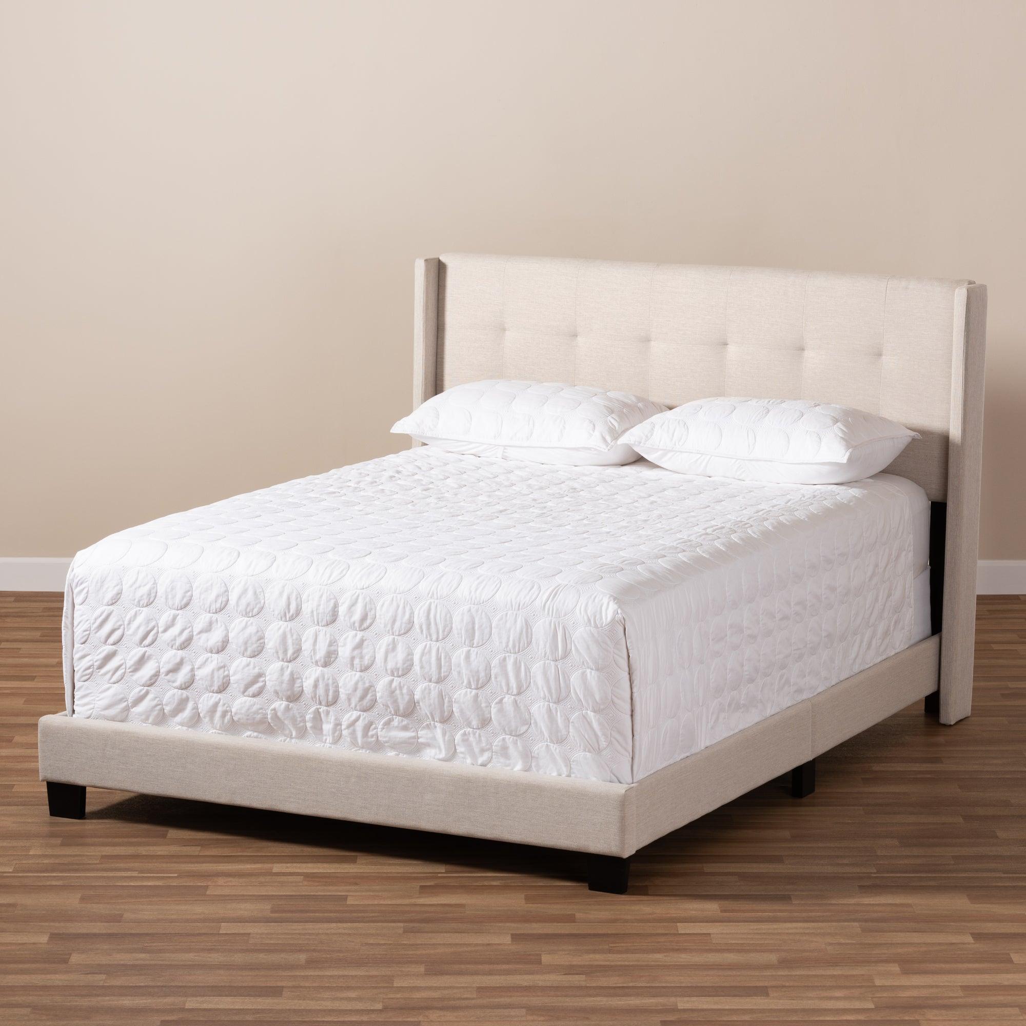 Lisette Modern and Contemporary Fabric Upholstered Bed