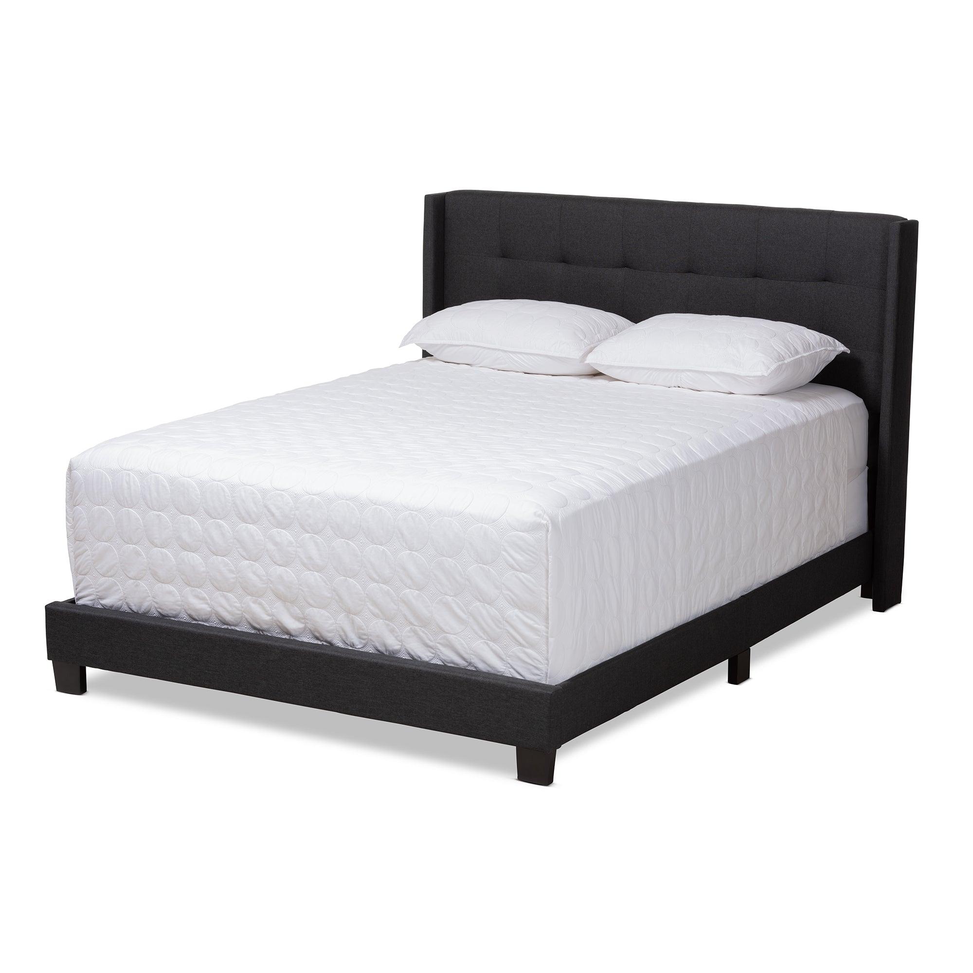 Lisette Modern and Contemporary Fabric Upholstered Bed