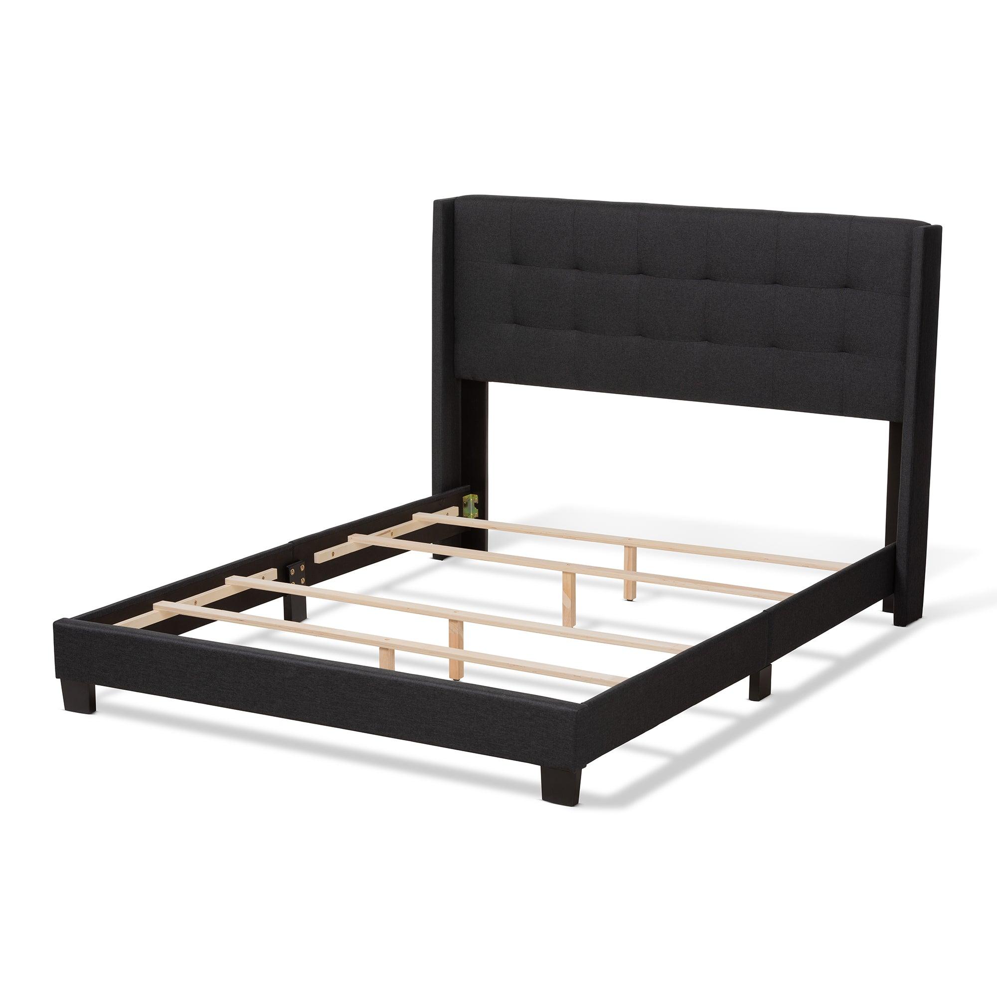 Lisette Modern and Contemporary Fabric Upholstered Bed