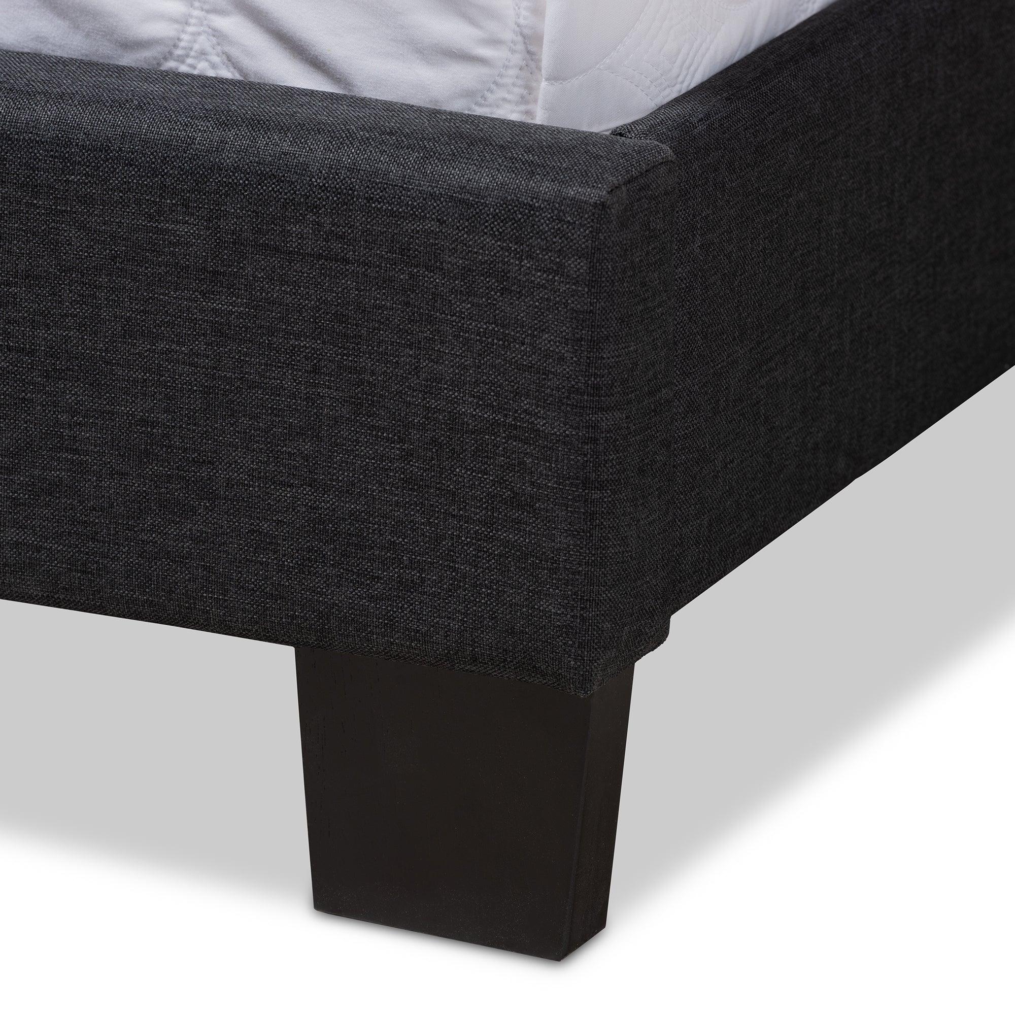 Lisette Modern and Contemporary Fabric Upholstered Bed