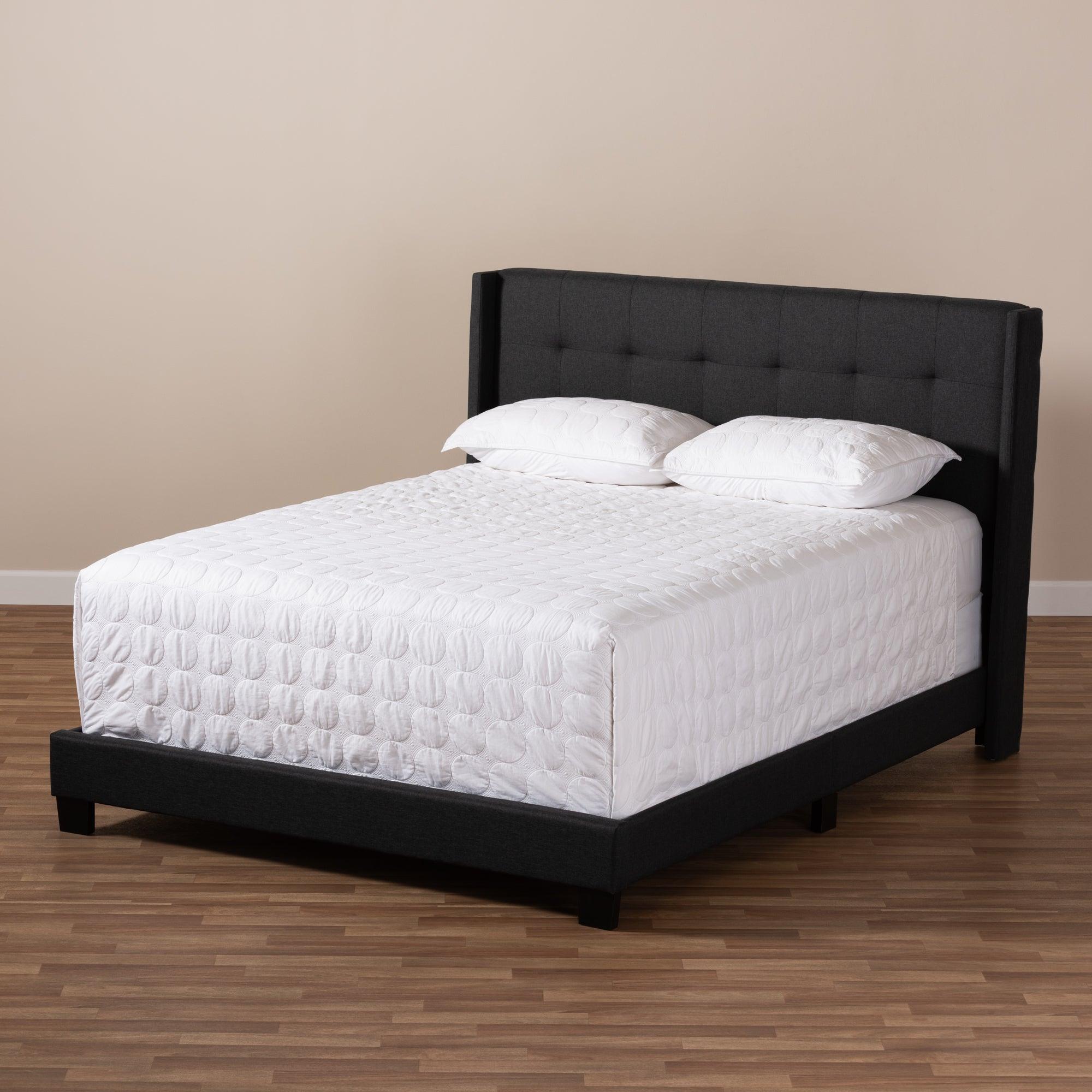 Lisette Modern and Contemporary Fabric Upholstered Bed