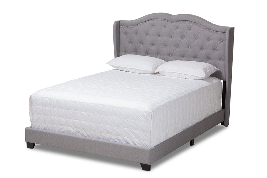 Aden Modern and Contemporary Fabric Upholstered Bed