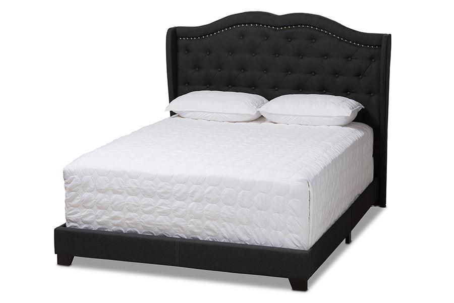 Aden Modern and Contemporary Fabric Upholstered Bed