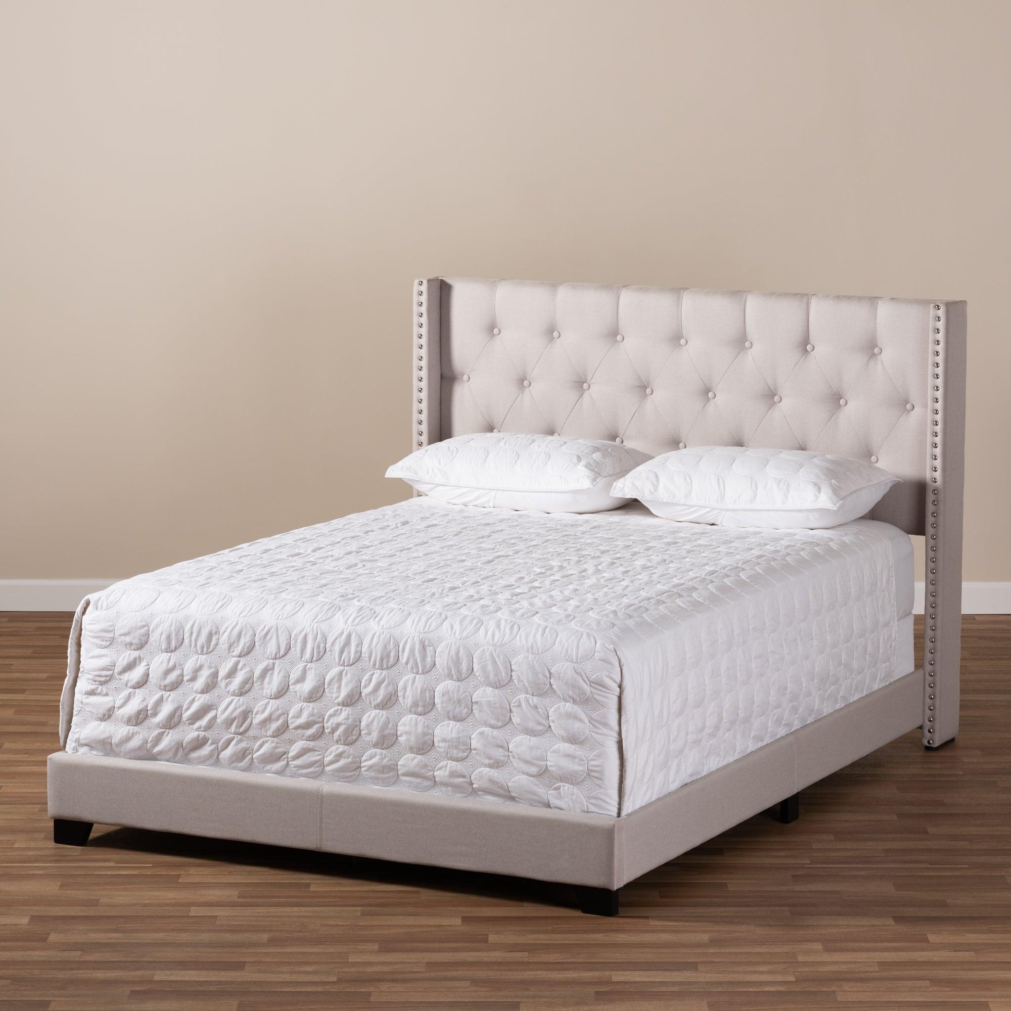 Brady Modern and Contemporary Fabric Upholstered Bed