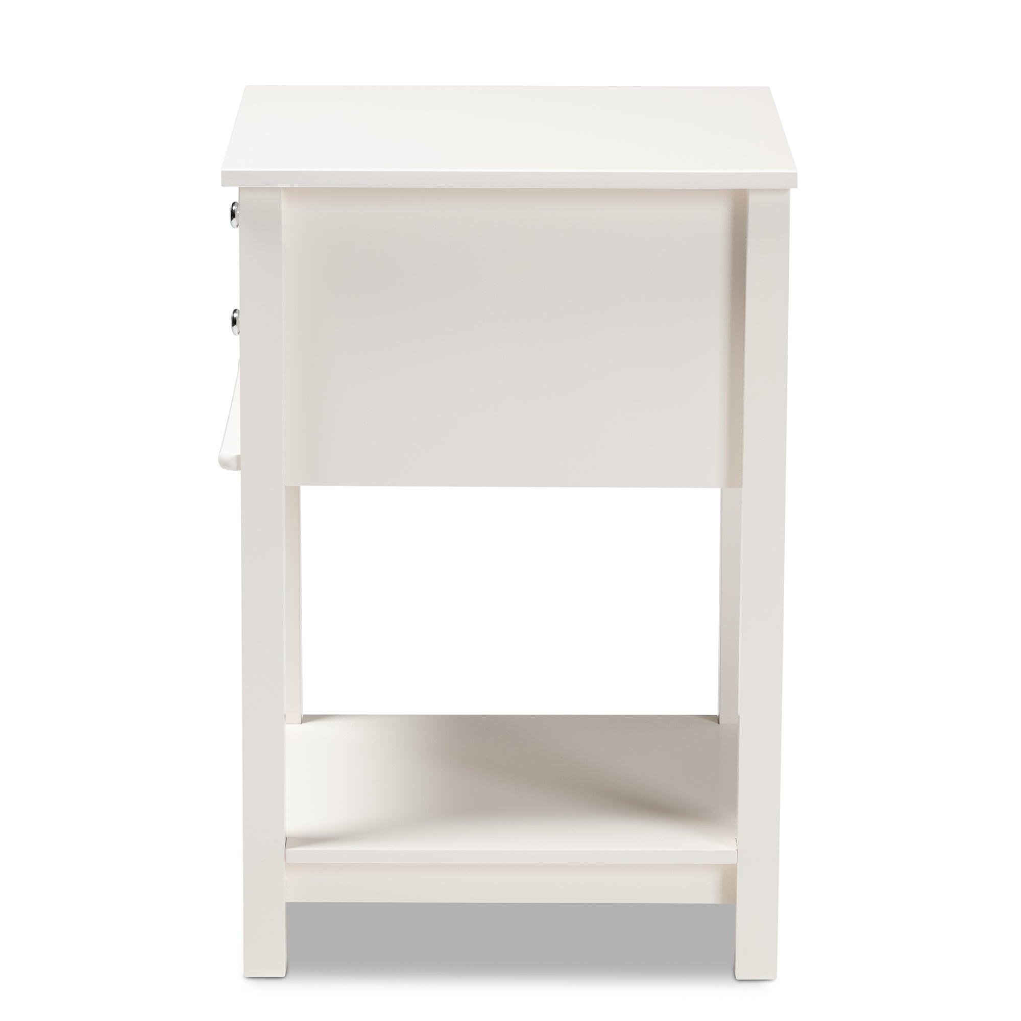Willow Modern Transitional Finished 2-Drawer Wood End Table