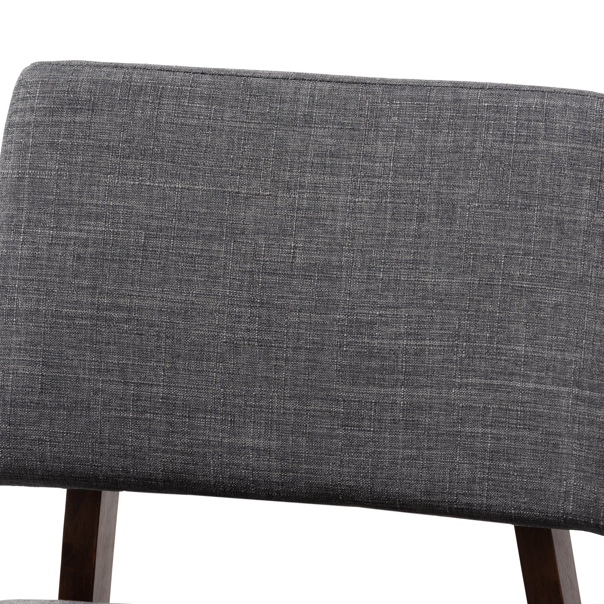 Colton Mid-Century Modern Fabric Upholstered and -Finished Wood Bar Stool Set of 2