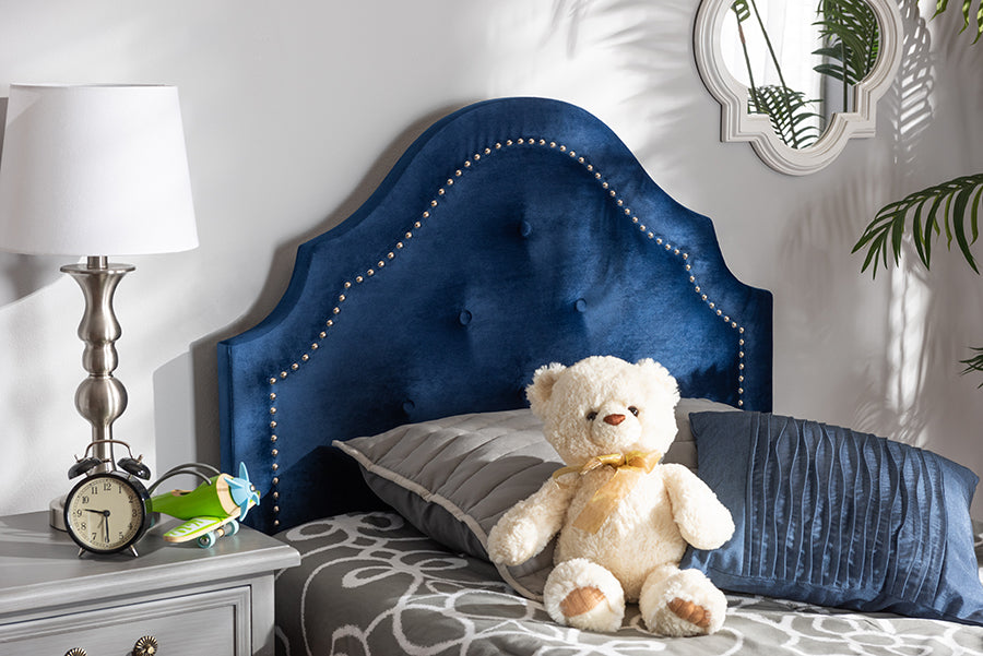 Cora Modern and Contemporary Velvet Fabric Upholstered Headboard