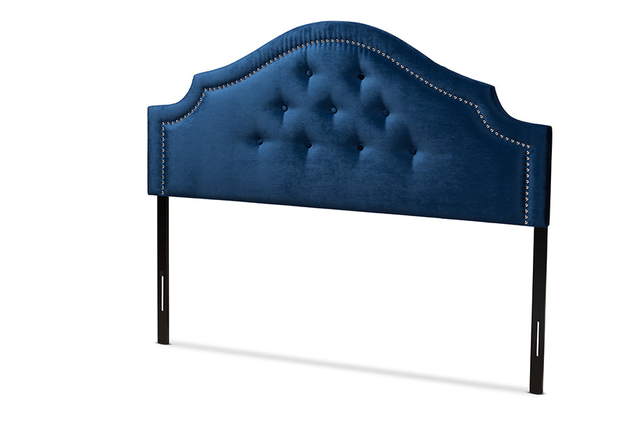 Cora Modern and Contemporary Velvet Fabric Upholstered Headboard