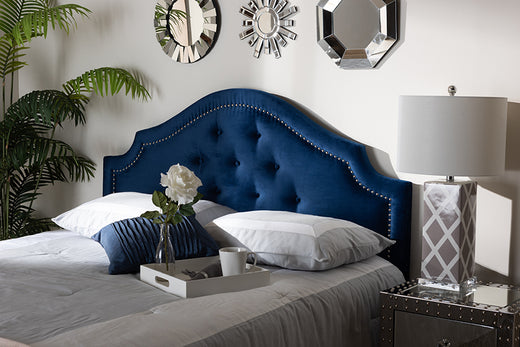 Cora Modern and Contemporary Velvet Fabric Upholstered Headboard