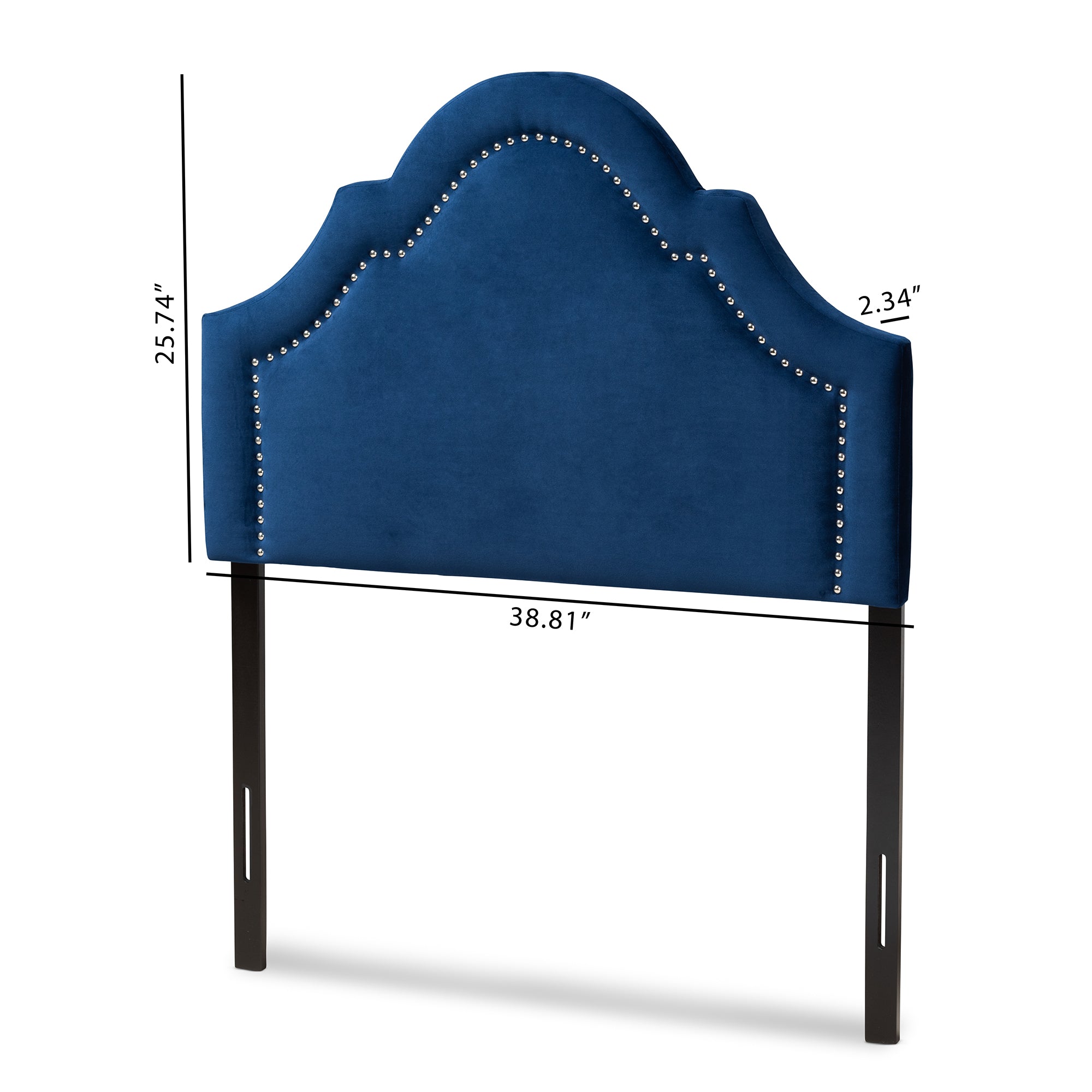 Rita Modern and Contemporary Velvet Fabric Upholstered Headboard