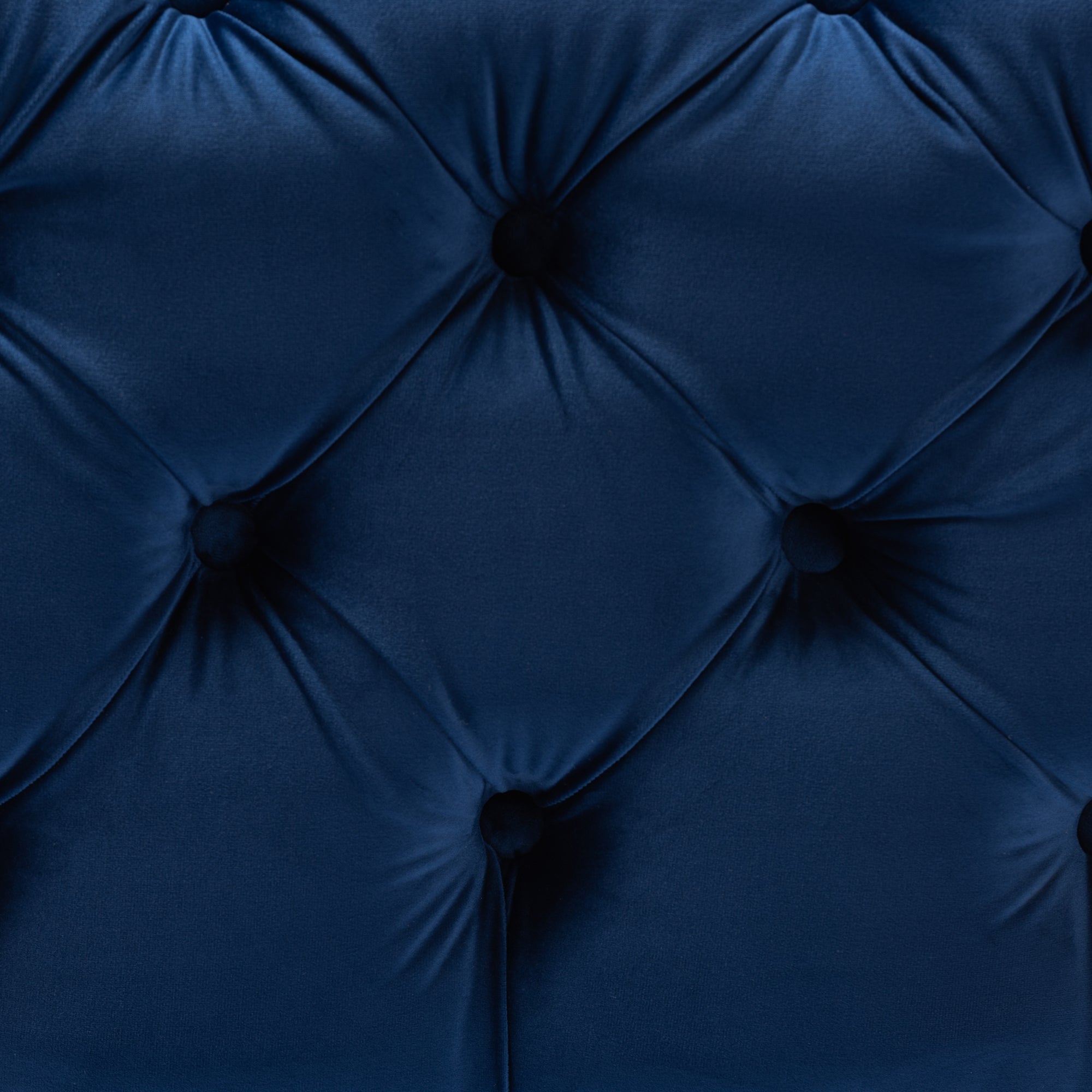 Avara Glam and Luxe Velvet Fabric Upholstered Finished Button Tufted Ottoman