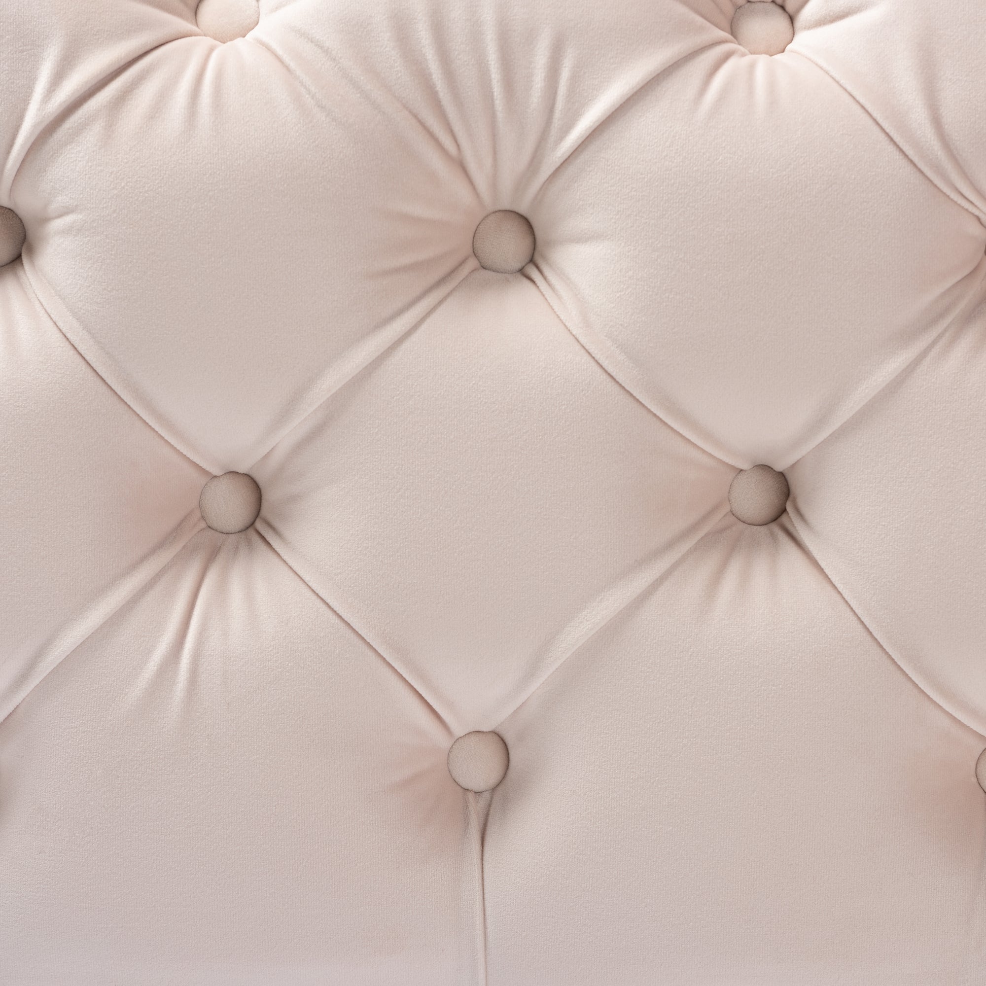 Avara Glam and Luxe Velvet Fabric Upholstered Finished Button Tufted Ottoman