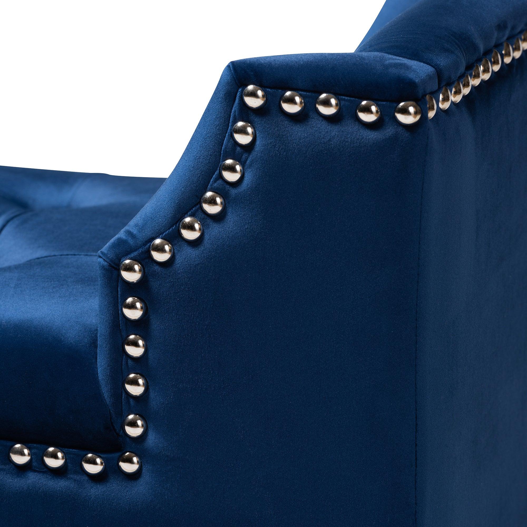 Perret Modern and Contemporary Royal Velvet Fabric Upholstered Espresso Finished Wood Bench