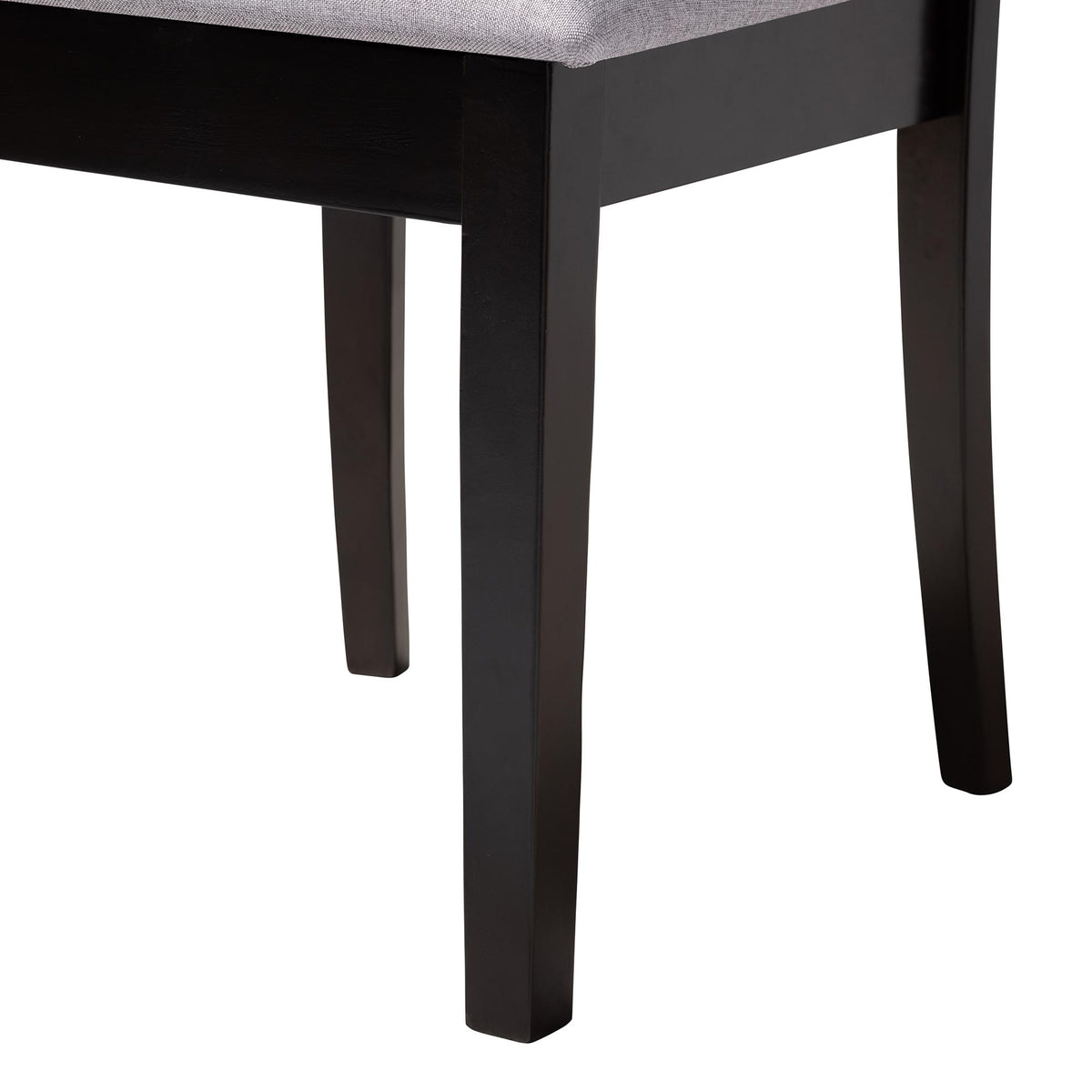 Lore Modern Fabric and Wood 5-Piece Dining Set