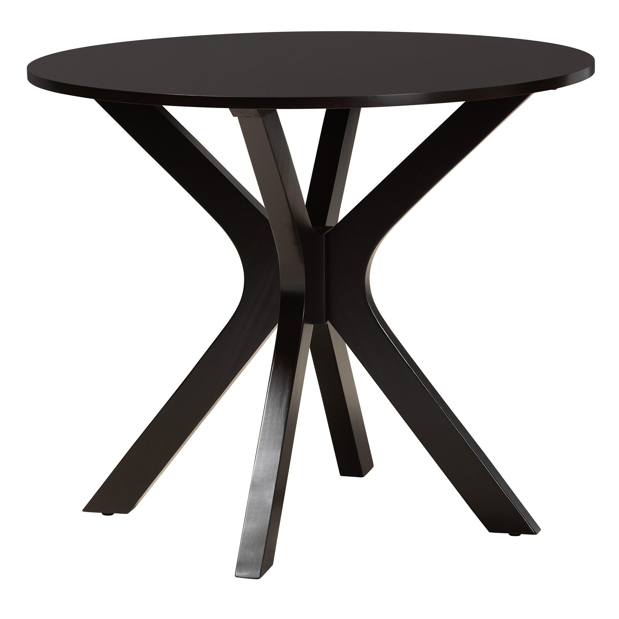 Sanne Modern Fabric and Espresso Finished Wood 5-Piece Dining Set